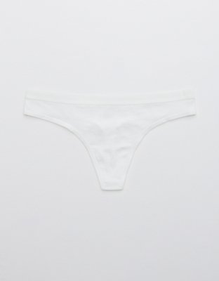 Aerie Cotton Flat Elastic Thong Underwear