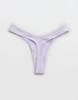 Superchill Ribbed Cotton Thong Underwear