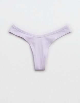 Superchill Ribbed Cotton Thong Underwear