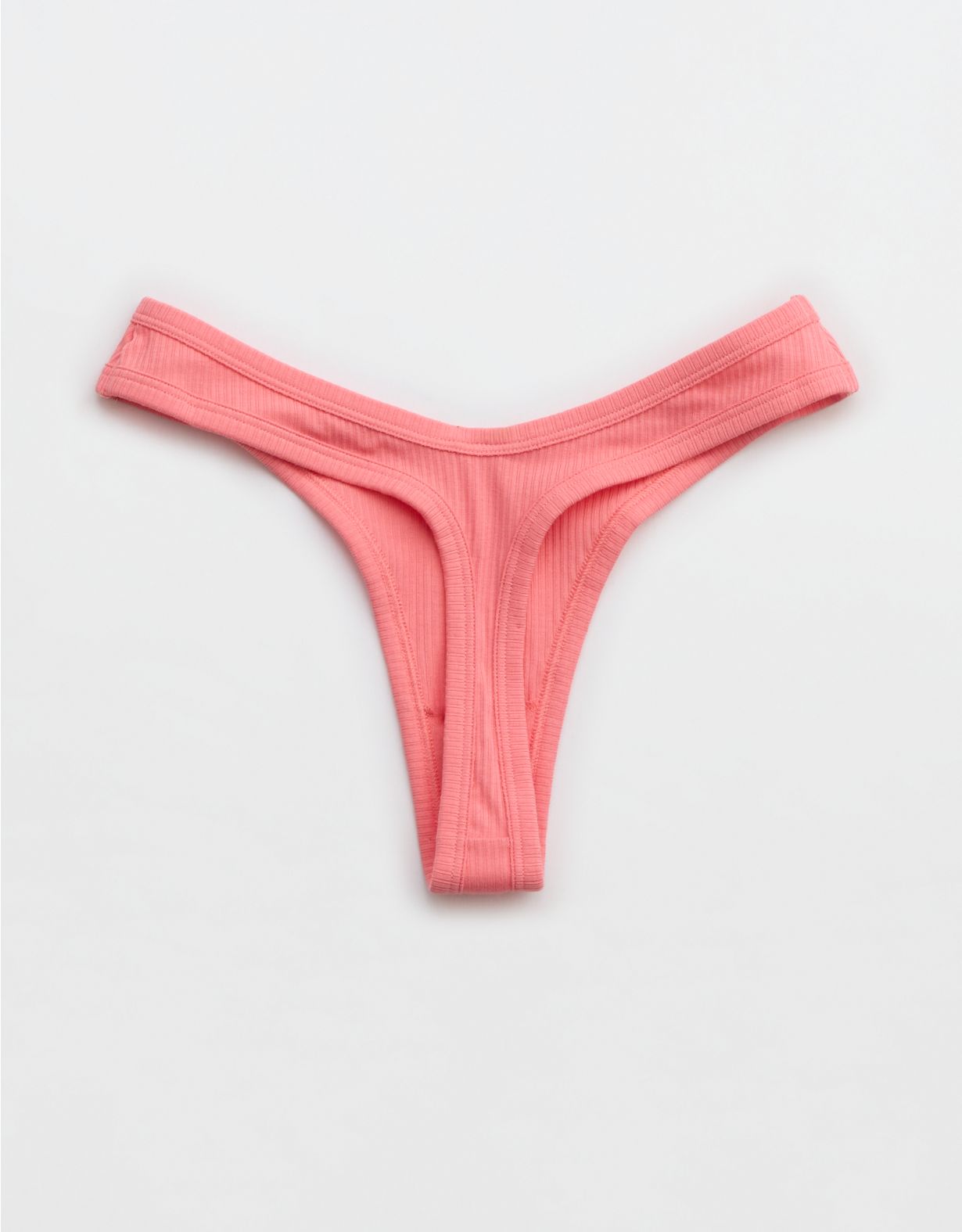 Superchill Ribbed Cotton Thong Underwear