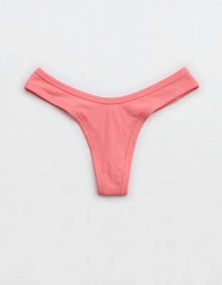 Superchill Ribbed Cotton Thong Underwear