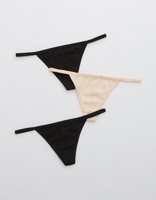 Aerie Cotton String Thong Underwear 3-Pack