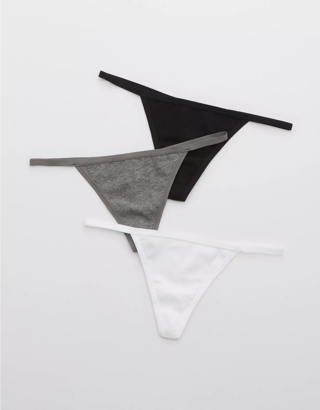 Aerie Cotton String Thong Underwear 3-Pack