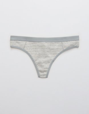 Aerie Cotton Flat Elastic Thong Underwear