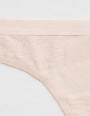 Трусы-стринги Jacquard, хлопок — Aerie — фото 3