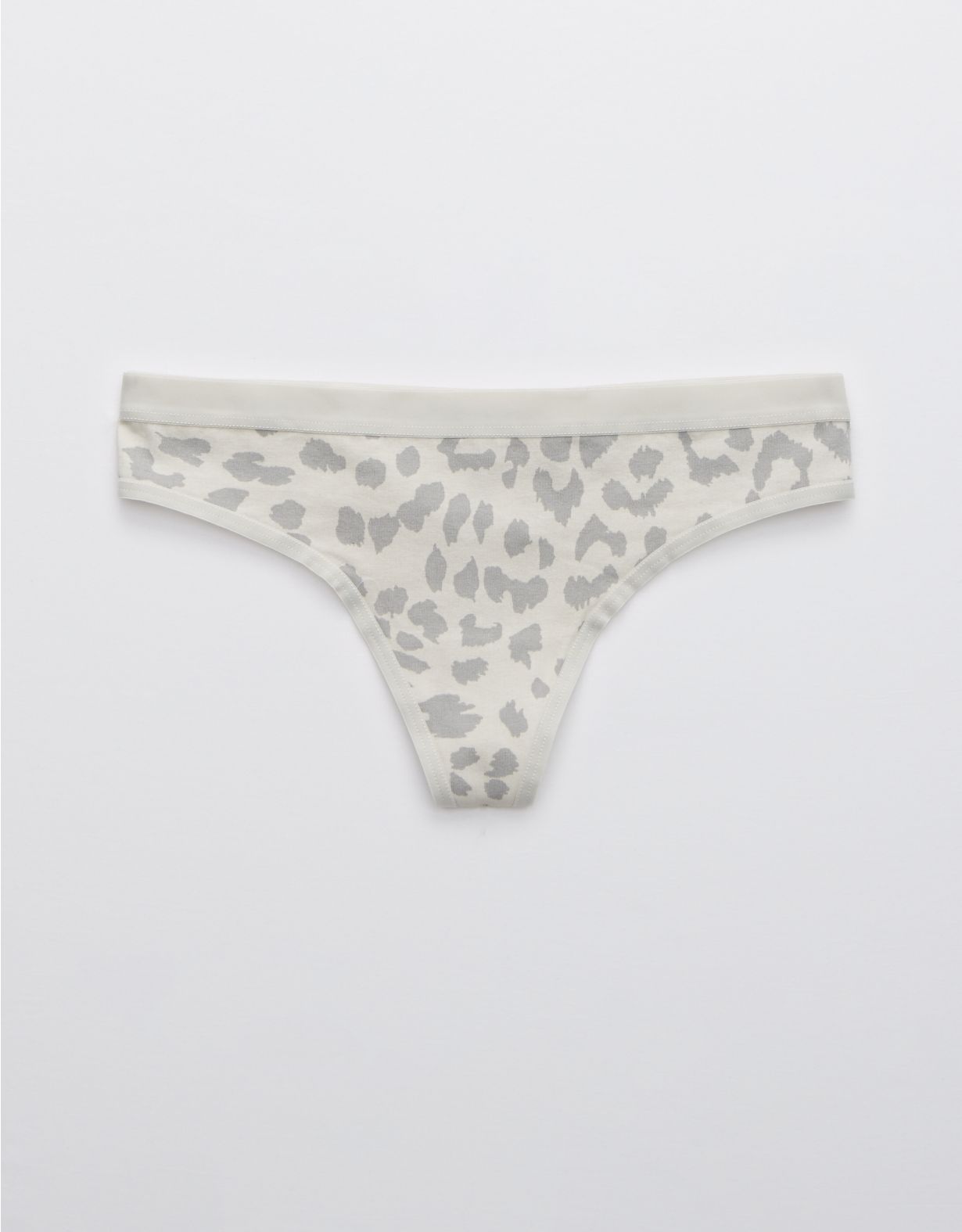 Aerie Cotton Leopard Thong Underwear