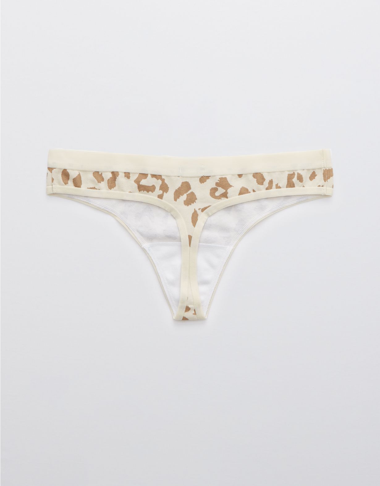Aerie Cotton Leopard Thong Underwear