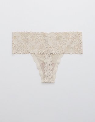 Aerie Garden Party Thong Underwear