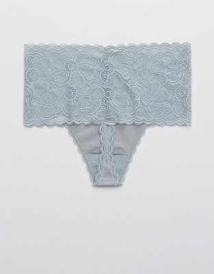 Aerie Festive Lace Thong Underwear