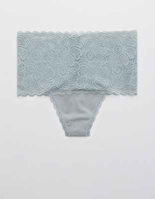 Aerie Festive Lace Thong Underwear