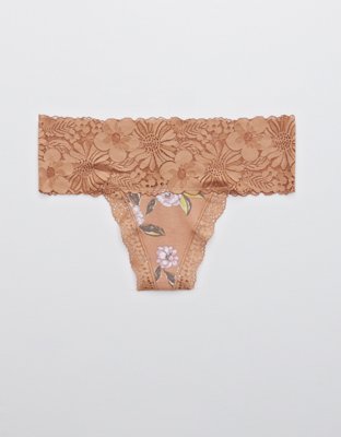 Aerie Garden Party Thong Underwear