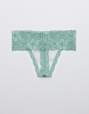 Aerie Garden Party Thong Underwear