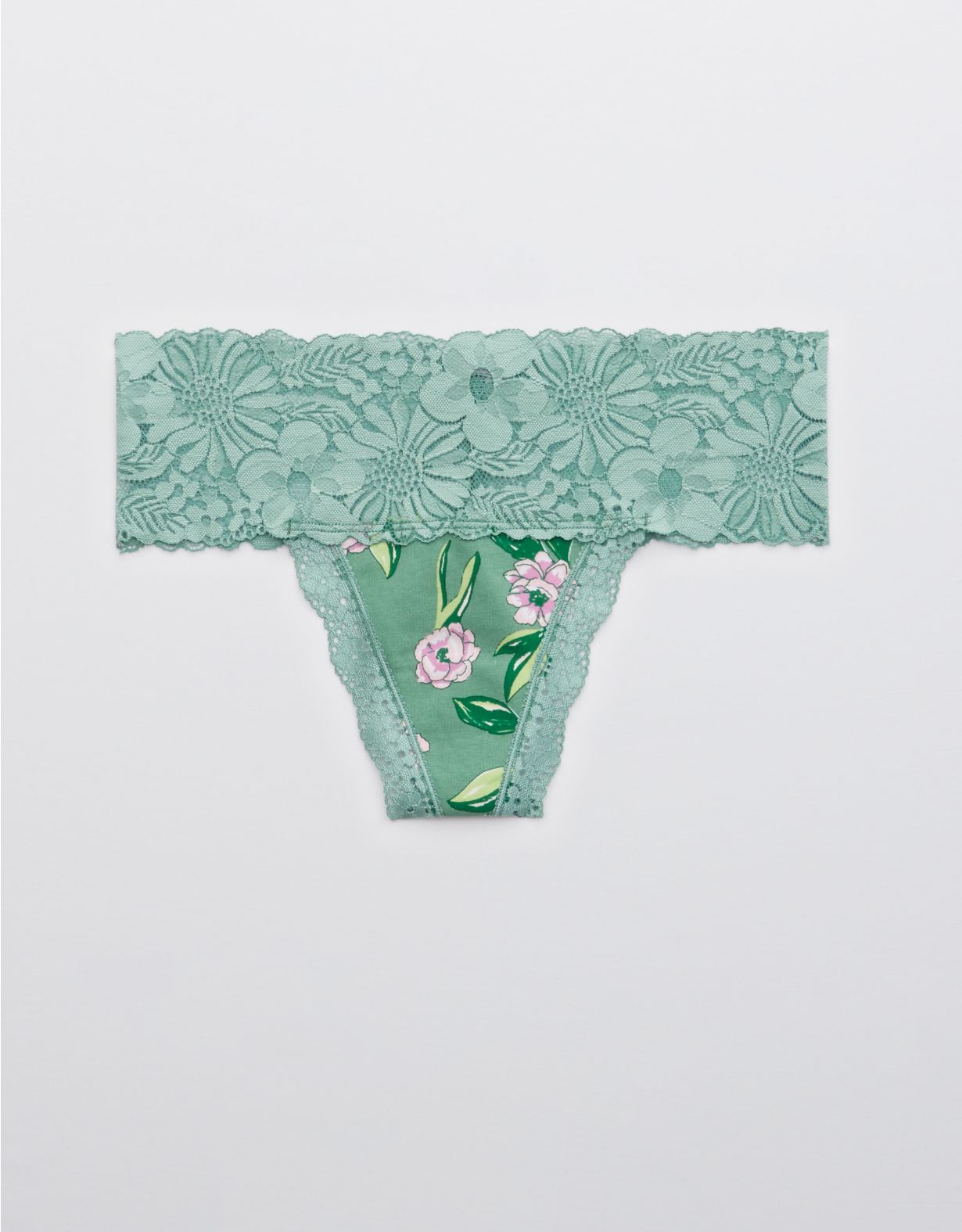Aerie Garden Party Thong Underwear