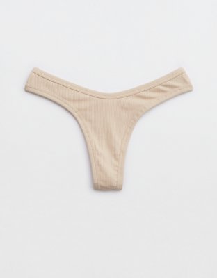 Aerie Cotton High Waisted Thong Underwear