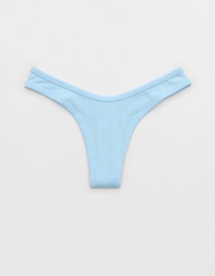 Superchill Cotton Rib Thong Underwear | Aerie