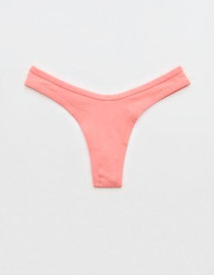 Superchill Cotton Rib Thong Underwear | Aerie