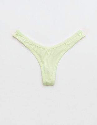 Aerie Cotton High Waisted Thong Underwear