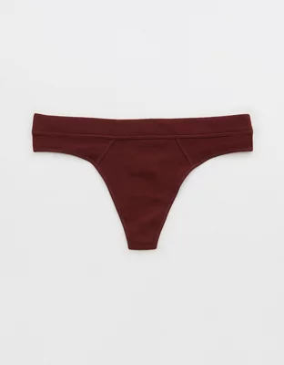 Aerie Cotton Holiday Thong Underwear