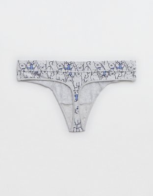 Aerie Cotton Holiday Thong Underwear