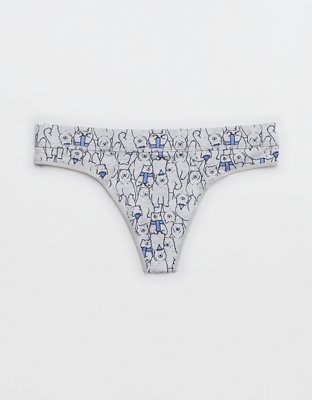 Aerie Cotton Holiday Thong Underwear