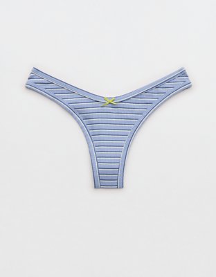 Superchill Cotton Rib Thong Underwear | Aerie