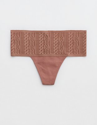 Creamsicle Lace Thong Panty