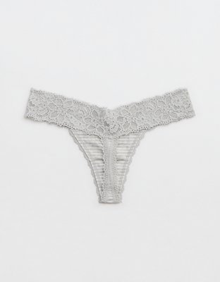 Superchill Cotton Eyelash Lace Thong Underwear