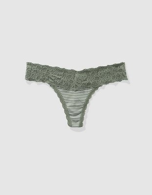 Superchill Cotton Eyelash Lace Thong Underwear