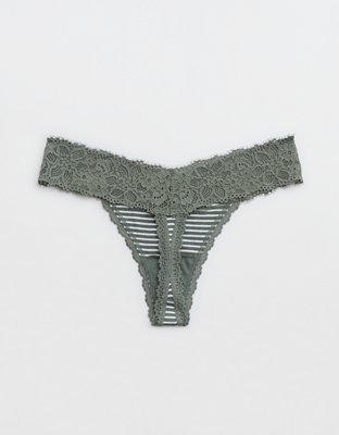 Superchill Cotton Eyelash Lace Thong Underwear