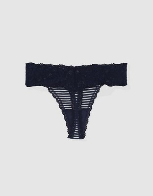 Superchill Cotton Eyelash Lace Thong Underwear