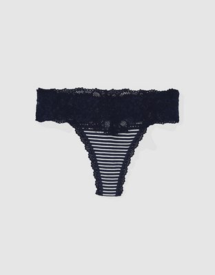 Superchill Cotton Eyelash Lace Thong Underwear