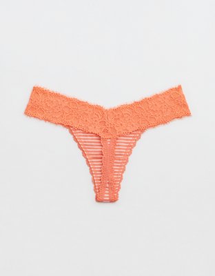 Superchill Cotton Eyelash Lace Thong Underwear