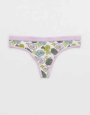 Aerie Cotton Flat Elastic Thong Underwear