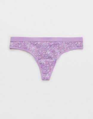 Aerie Cotton Flat Elastic Thong Underwear
