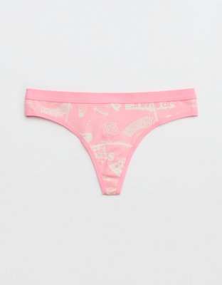 Трусы-стринги Superchill Elastic, хлопок — Aerie — фото 2
