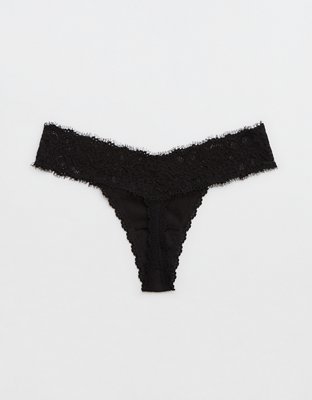 Superchill Cotton Eyelash Lace Thong Underwear