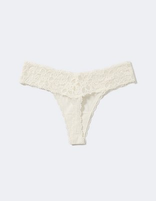 Superchill Cotton Eyelash Lace Thong Underwear