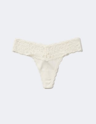 Superchill Cotton Eyelash Lace Thong Underwear