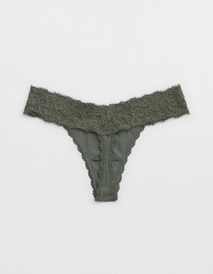 Superchill Cotton Eyelash Lace Thong Underwear