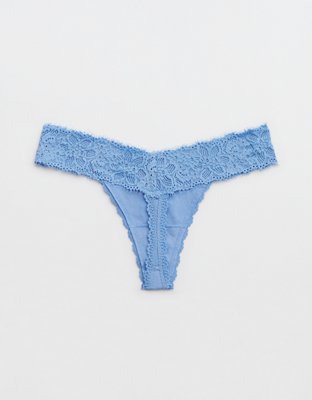 Superchill Cotton Eyelash Lace Thong Underwear