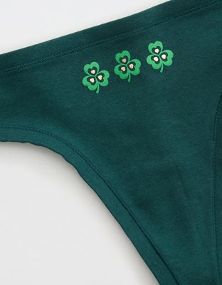 Superchill St. Paddy's Day Cotton Thong Underwear