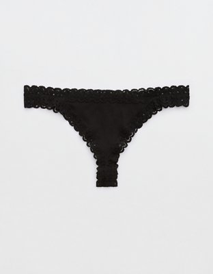 Superchill Cotton Cozy Lace Thong Underwear