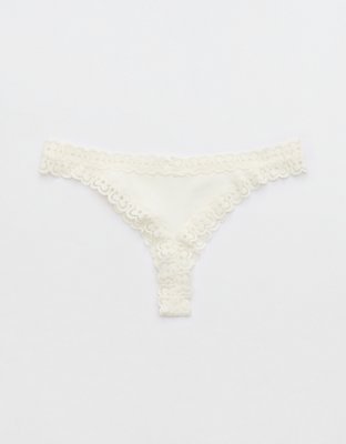 Superchill Cotton Cozy Lace Thong Underwear