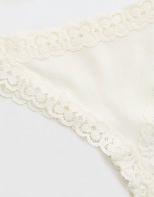 Superchill Cotton Cozy Lace Thong Underwear