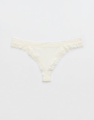 Superchill Cotton Cozy Lace Thong Underwear