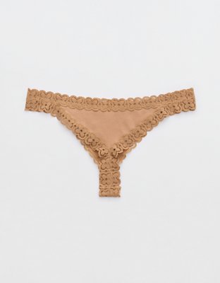 Superchill Cotton Cozy Lace Thong Underwear