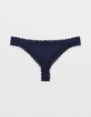 Superchill Cotton Cozy Lace Thong Underwear