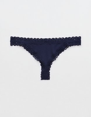 Superchill Cotton Cozy Lace Thong Underwear