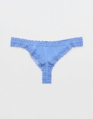 Superchill Cotton Cozy Lace Thong Underwear