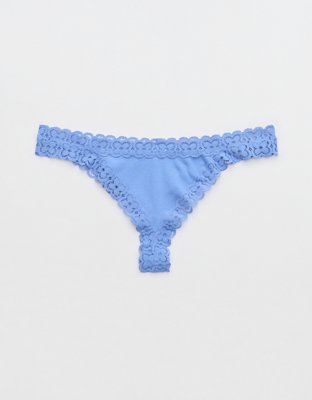 Aerie Superchill Cotton Cozy Lace Boyshort Underwear